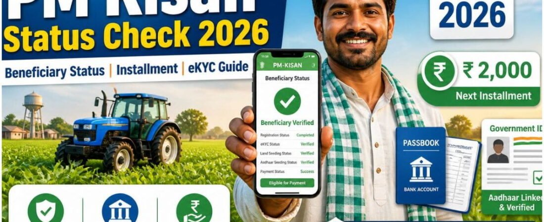 PM Kisan Status Check 2026: Beneficiary Status, Installment & eKYC Guide!